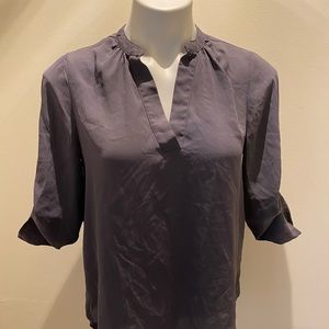 3/4 Sleeve Gray Blouse